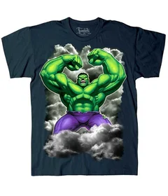 Прикольные футболки: супергерои халк черн