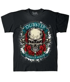 Прикольные футболки: череп dubstet черн 